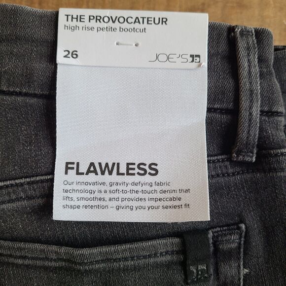 Joes Jeans The‎ Provocateur High Rise Petite Black Size 26 BNWT - Picture 2 of 7